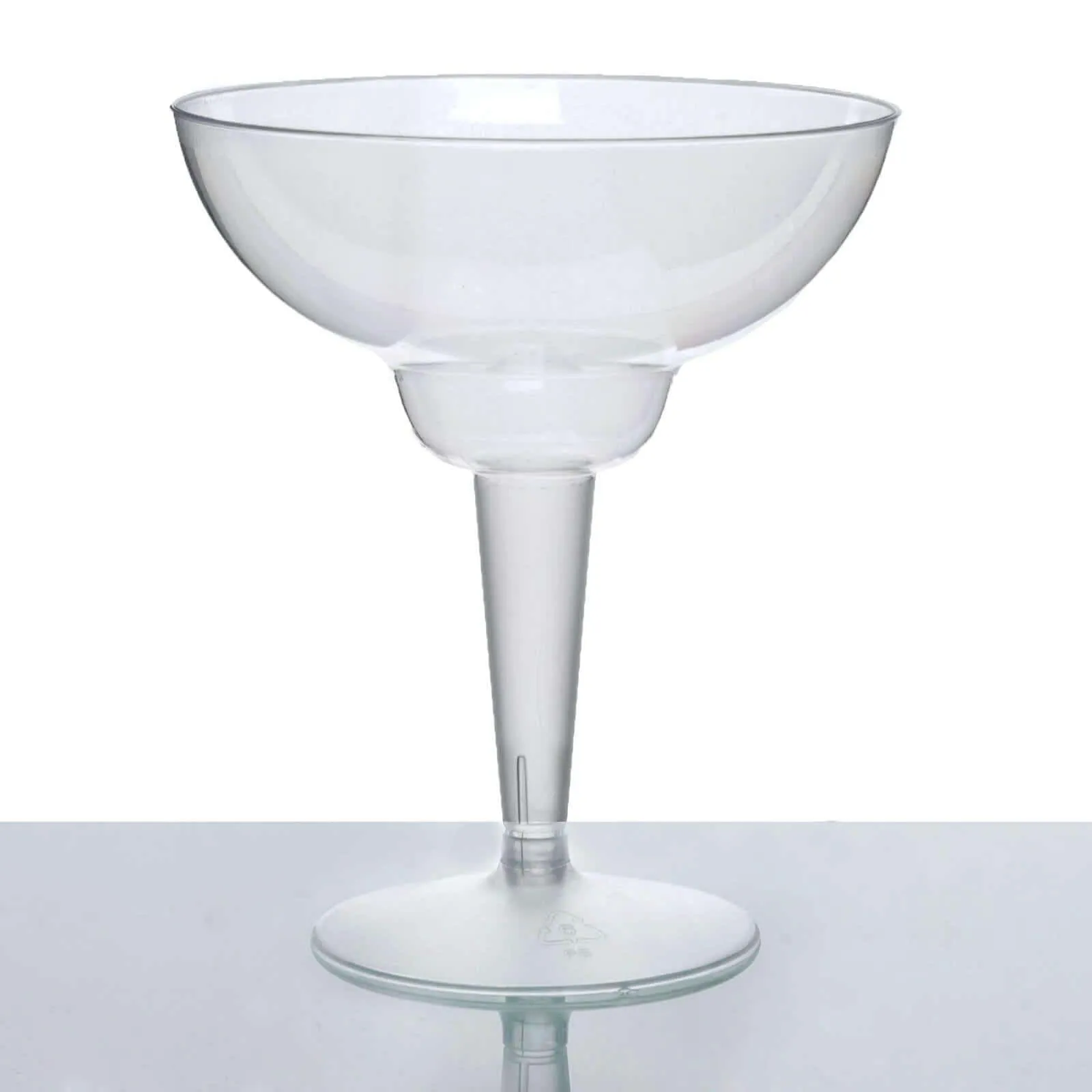 10 Pack 10oz Clear Plastic Margarita Glasses, Crystal Collection Disposable Dessert Glasses