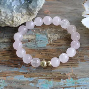 10mm Rose Quartz Bracelet