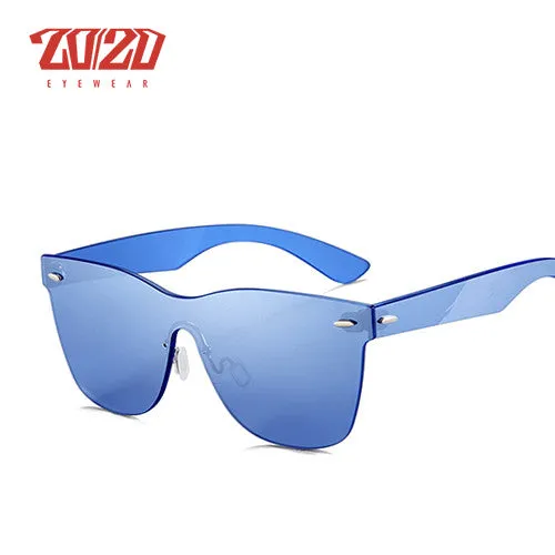 20/20 Unisex Oval Rimless Alloy Polarized Sunglasses Pc1601