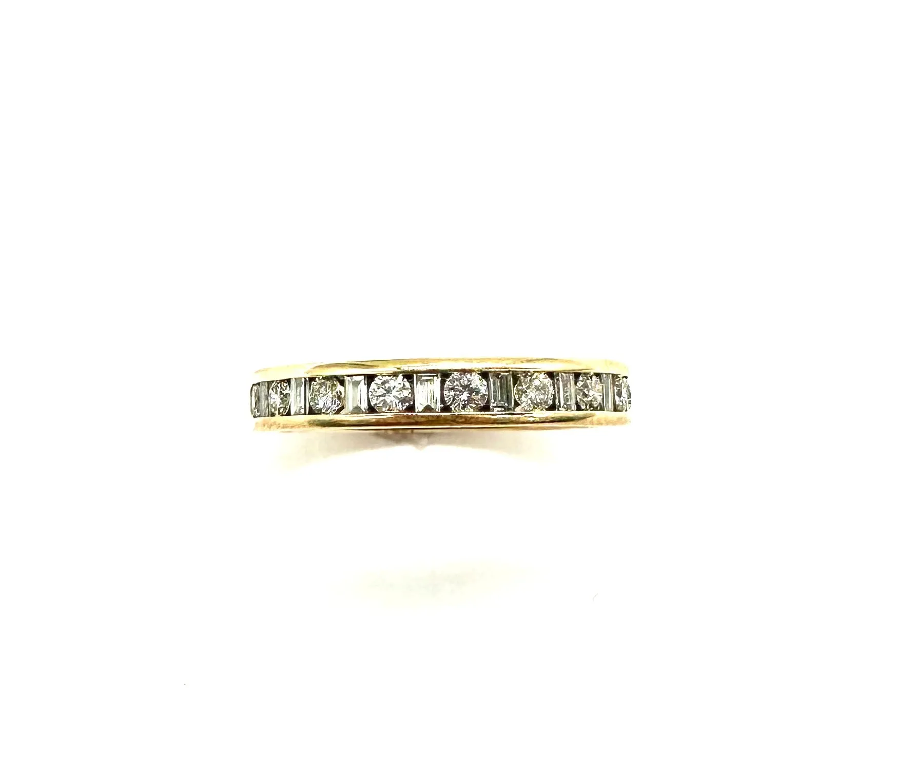 3/4 CTW Baguette & Round Diamond Band