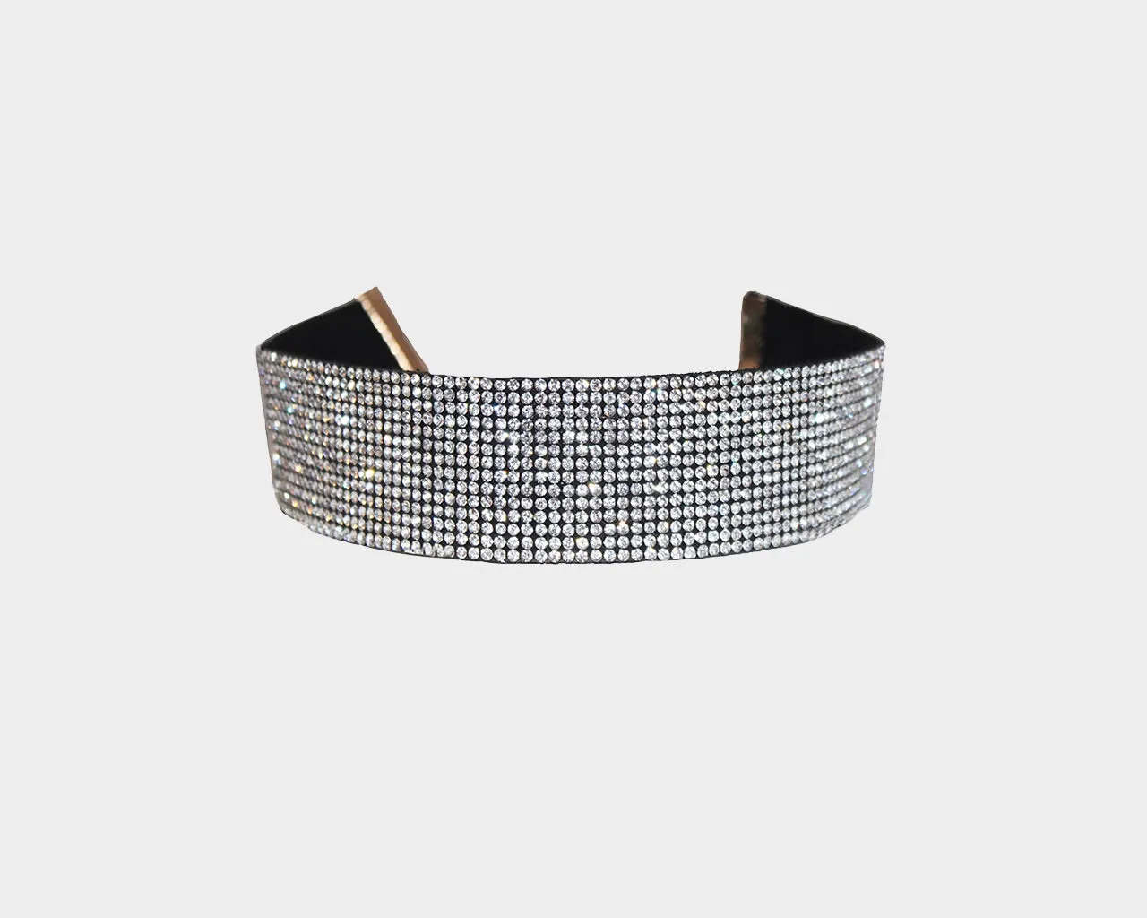 4. Wide Crystal Diamond Choker - The Ibiza