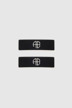 AB Hair Clip 2 Pack - Black