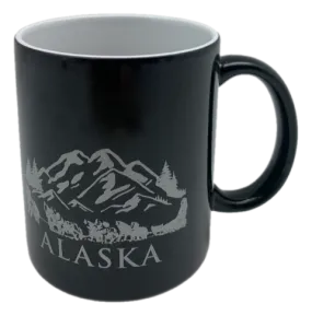 Alaska Northern Lights Dog Team Color Changing Mug 12 oz