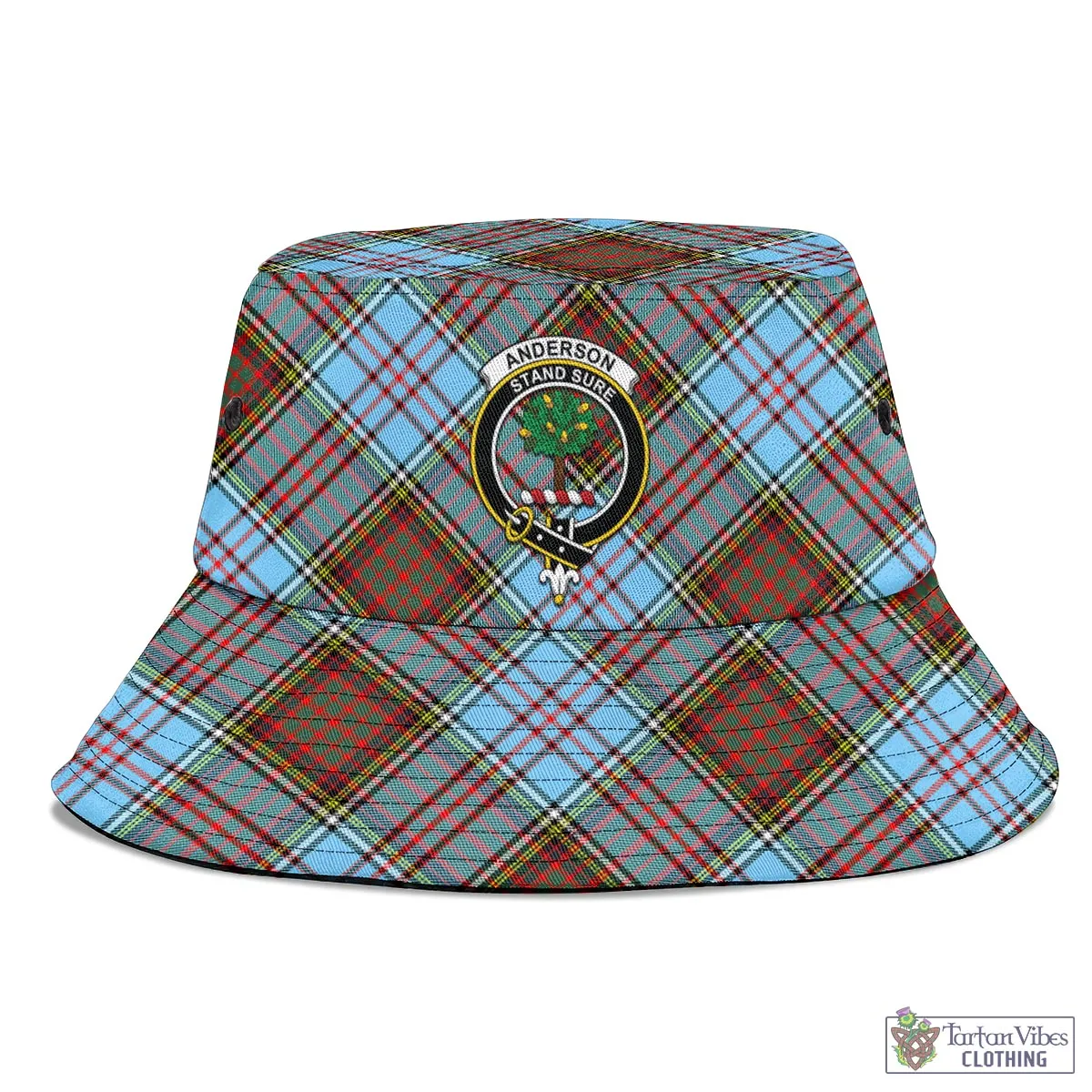 Anderson Ancient Tartan Bucket Hat with Family Crest