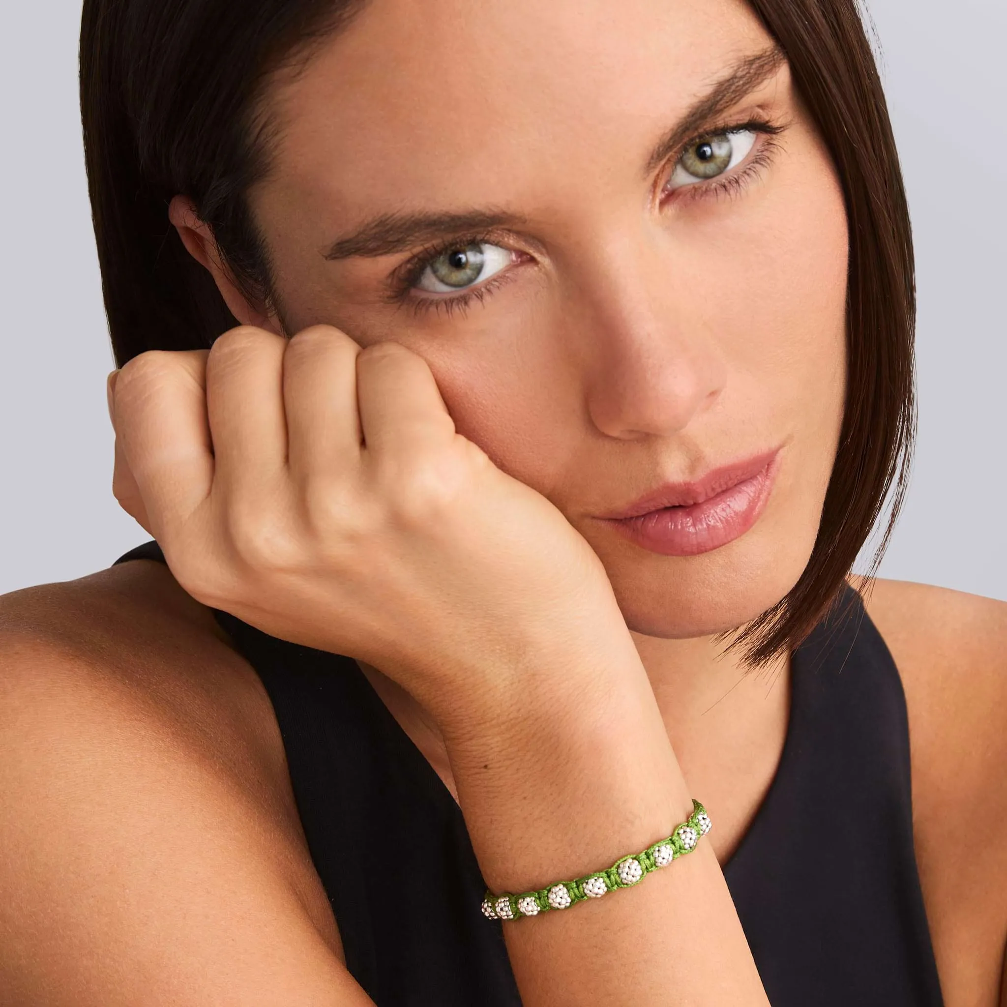 Anthem Green Macrame Bracelet