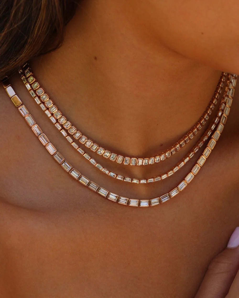 Baguette Diamond Choker