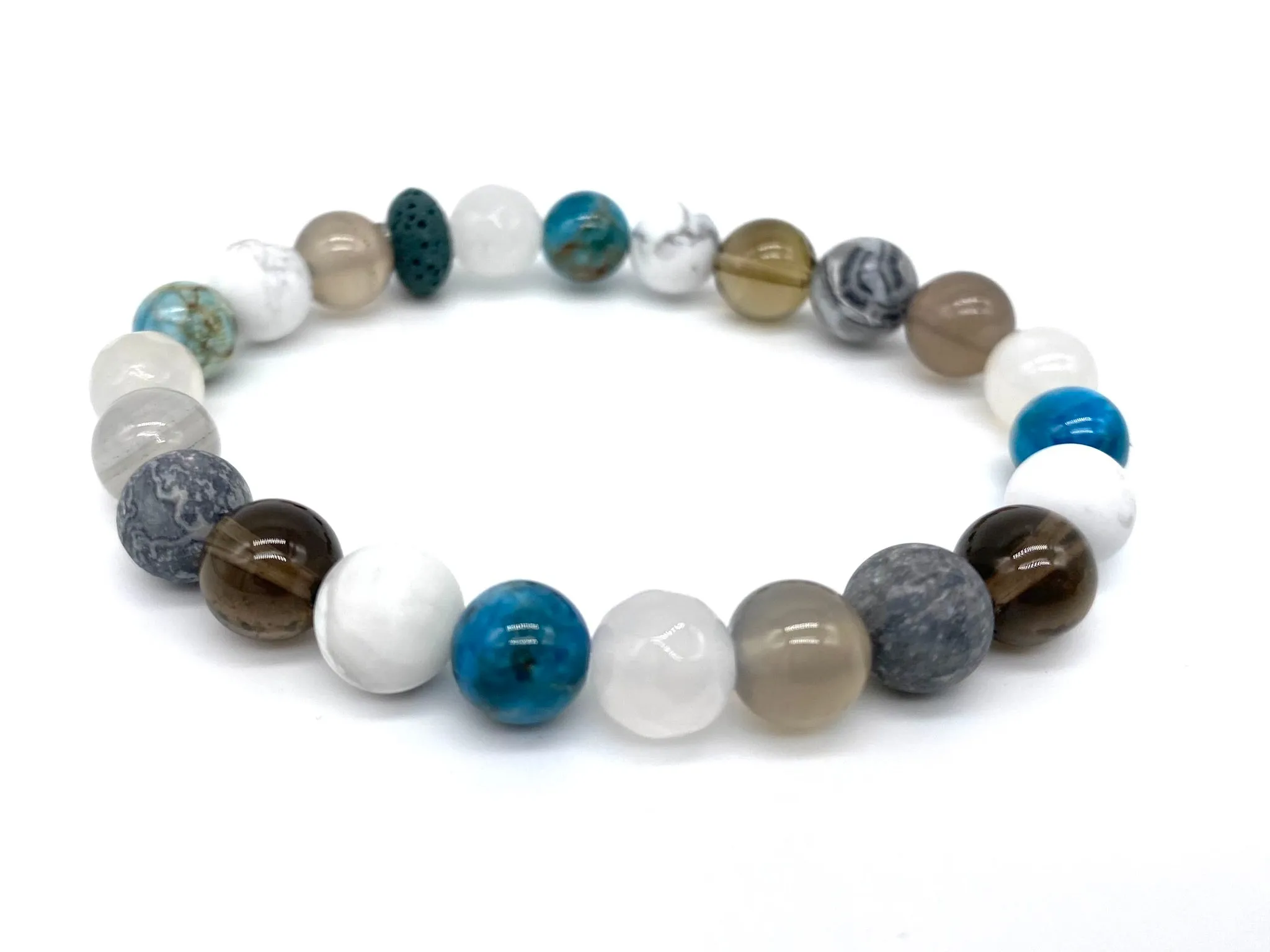 Balancing Crystal Beaded Bracelet - Aromatherapy Bracelet