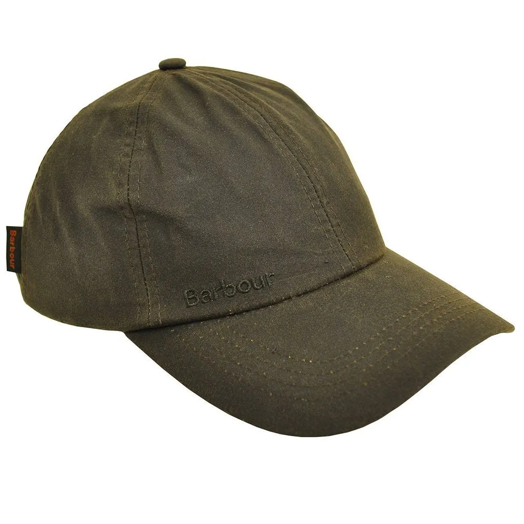 Barbour Baseball Cap - Sports - Olive Green Wax - MHA0005OL711