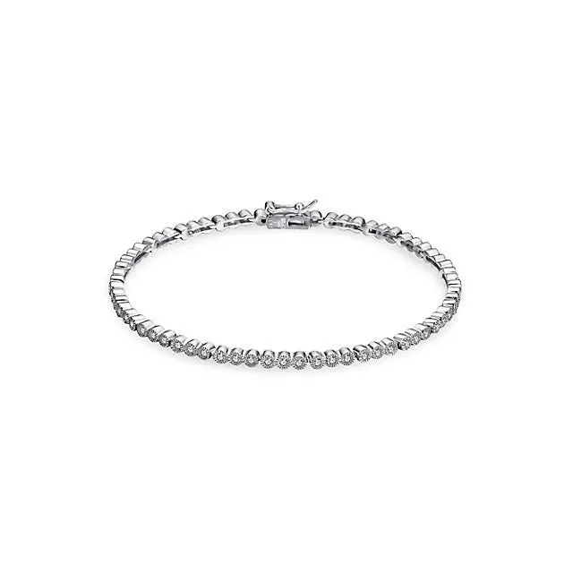 Bezel Tennis Bracelet