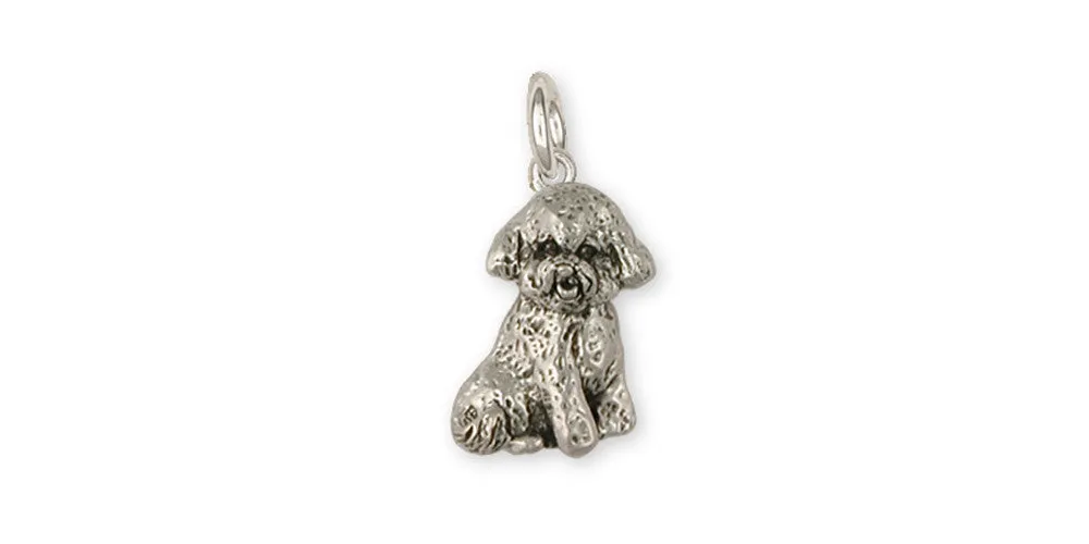 Bichon Frise Charm Jewelry Sterling Silver Handmade Dog Charm BF13-C