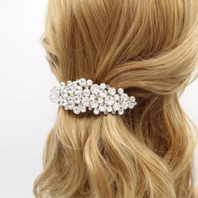 big rhinestone hair barrette,bling hair barrette for women