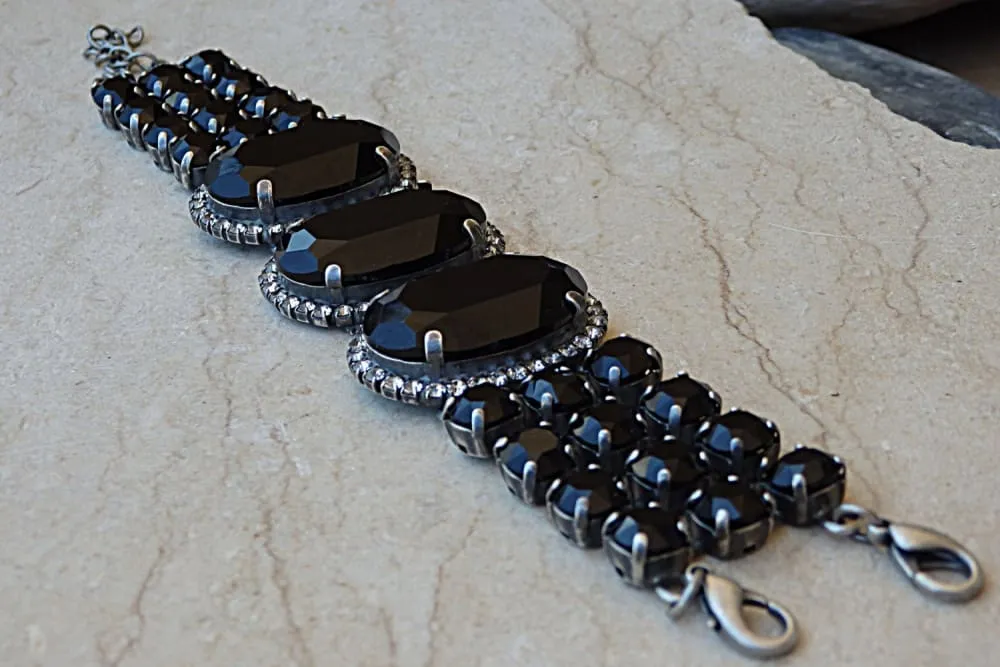 Black Crystal Bracelet