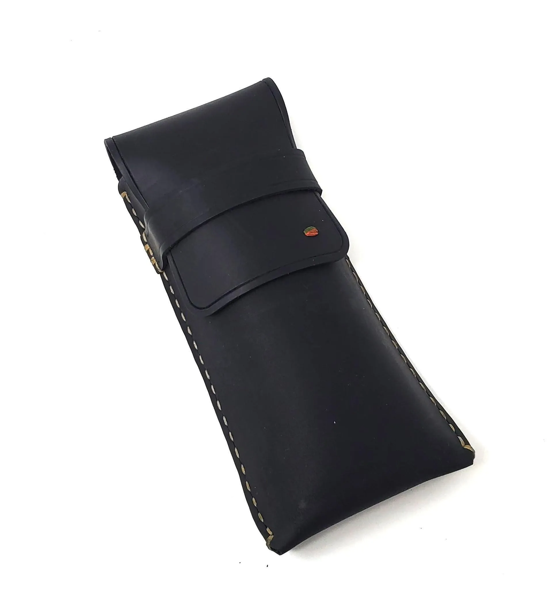 Black Leather Eyeglass Case Genuine Leather Protects Sunglasses Eyeglasses Case