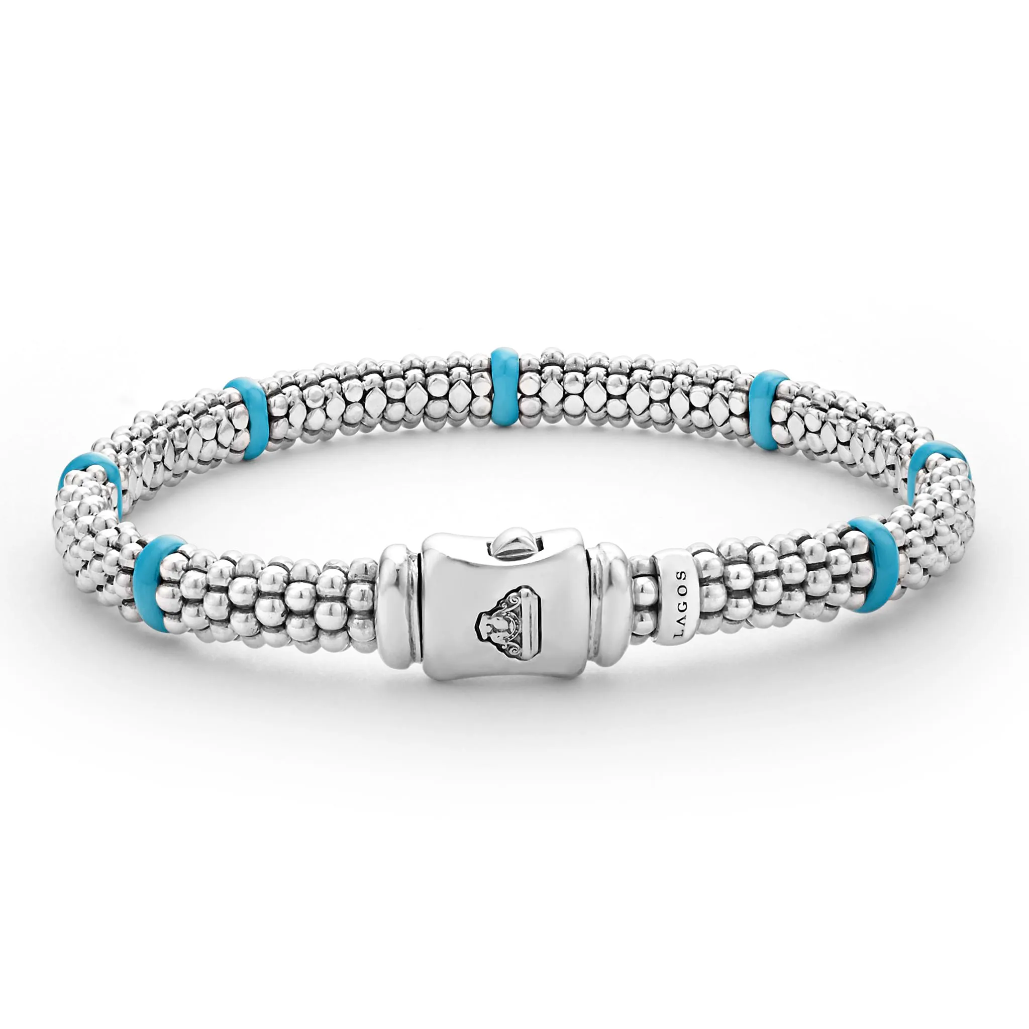 Blue Caviar Ceramic Station Caviar Bracelet | 6mm