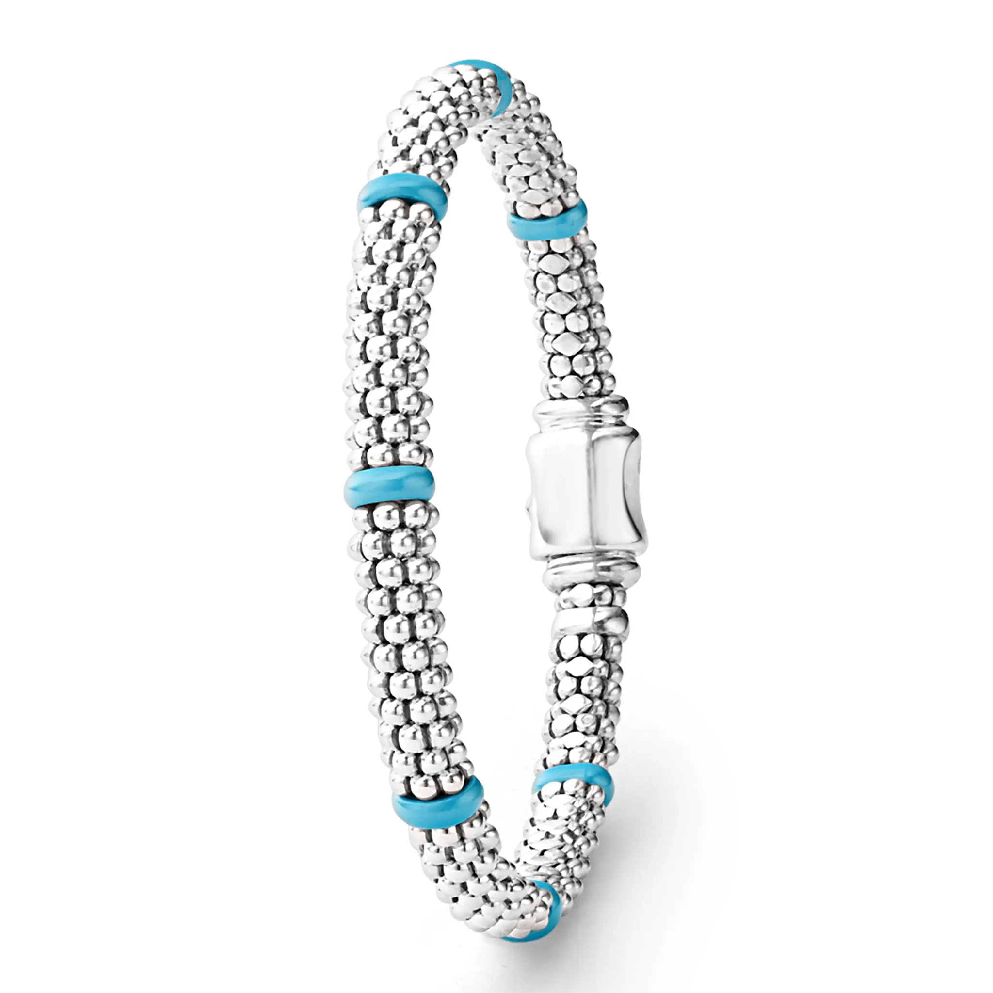 Blue Caviar Ceramic Station Caviar Bracelet | 6mm