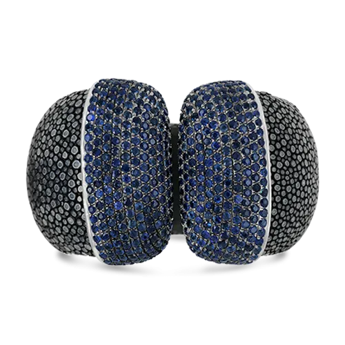 Blue Sapphire Cuff Bracelet