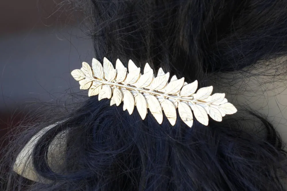 BRIDAL LEAF BARRETTE