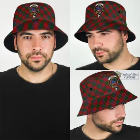 Bruce Old Tartan Bucket Hat with Family Crest