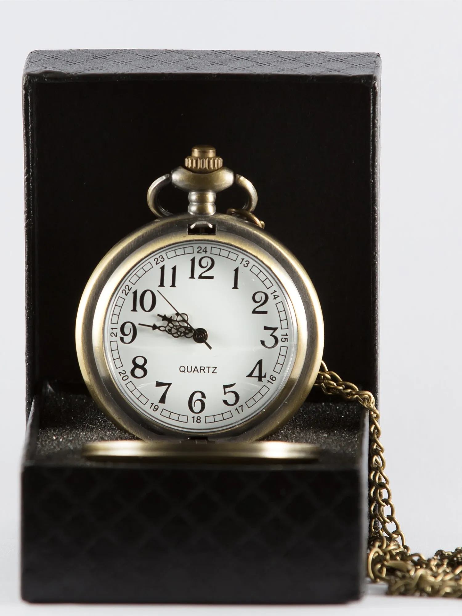 Brushed Gold Pocket Watch