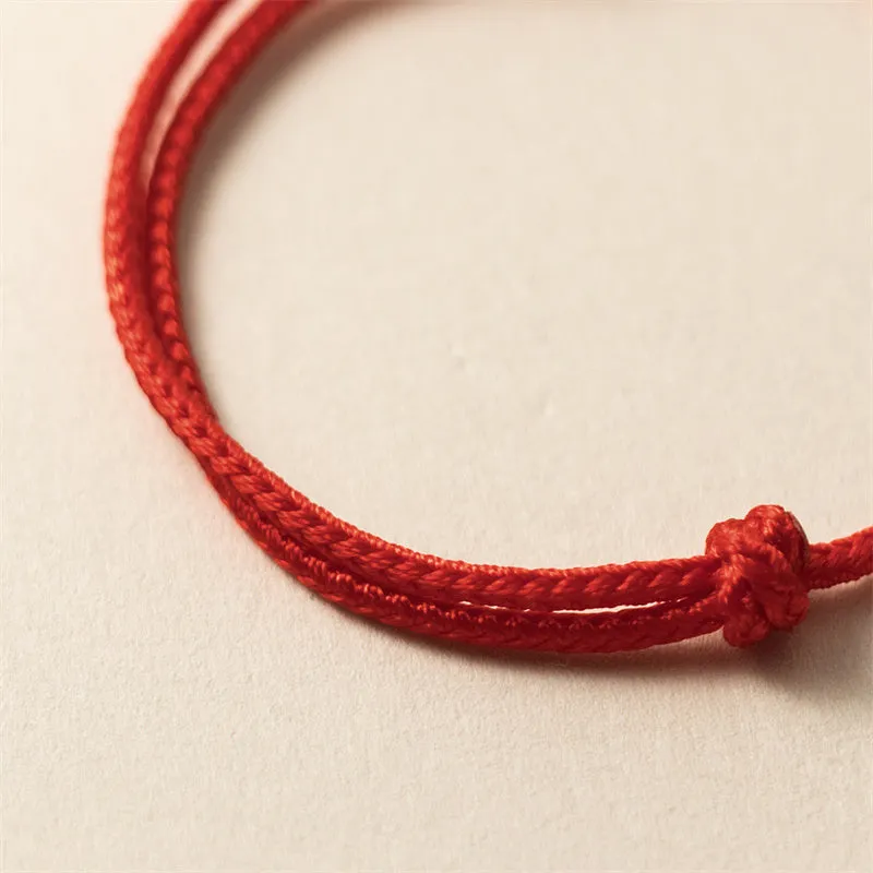 Buddha Stones 925 Sterling Silver Luck Year of the Dragon Cinnabar Red String Bracelet (Extra 30% Off | USE CODE: FS30)