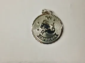 Capricorn Silver Charm