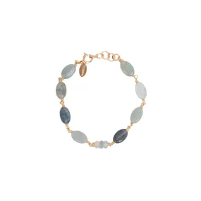 Carolita Bracelet #2 - Aquamarine, Silverite & Apatite