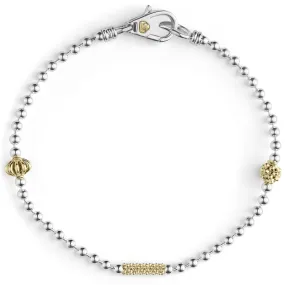 Caviar Icon Two-Tone Caviar Beaded Bracelet