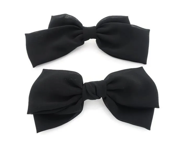 Chiffon Black hair Bow Series Bow claw,Bow barrette,Bow banana clip