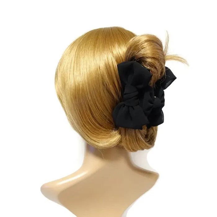 Chiffon Black hair Bow Series Bow claw,Bow barrette,Bow banana clip