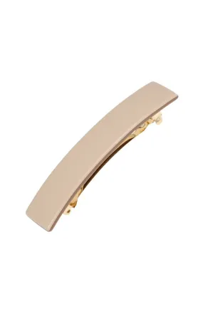 Classic Rectangle Barrette - Cappuccino