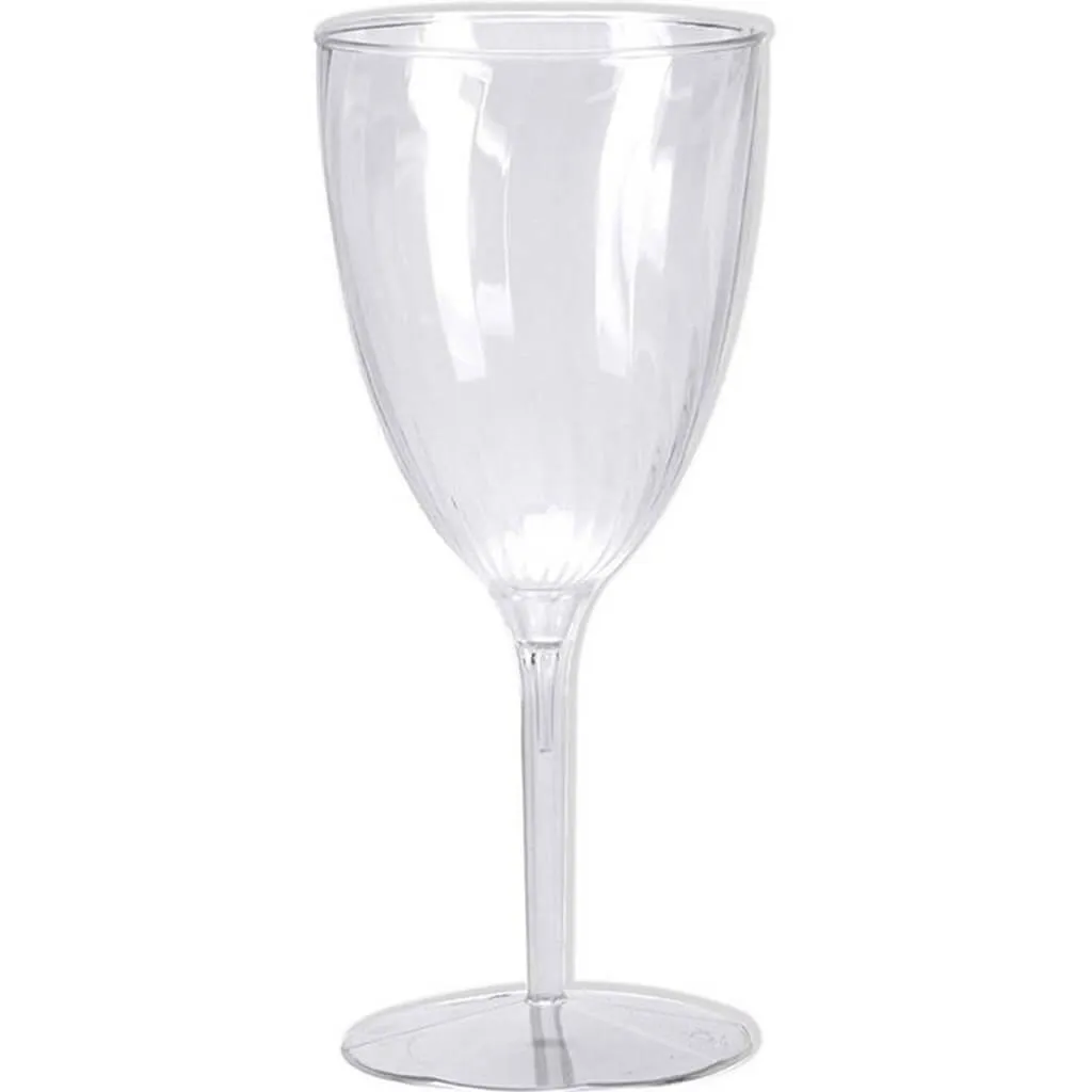 Clear Plastic Wine Glasses 8ct 8oz