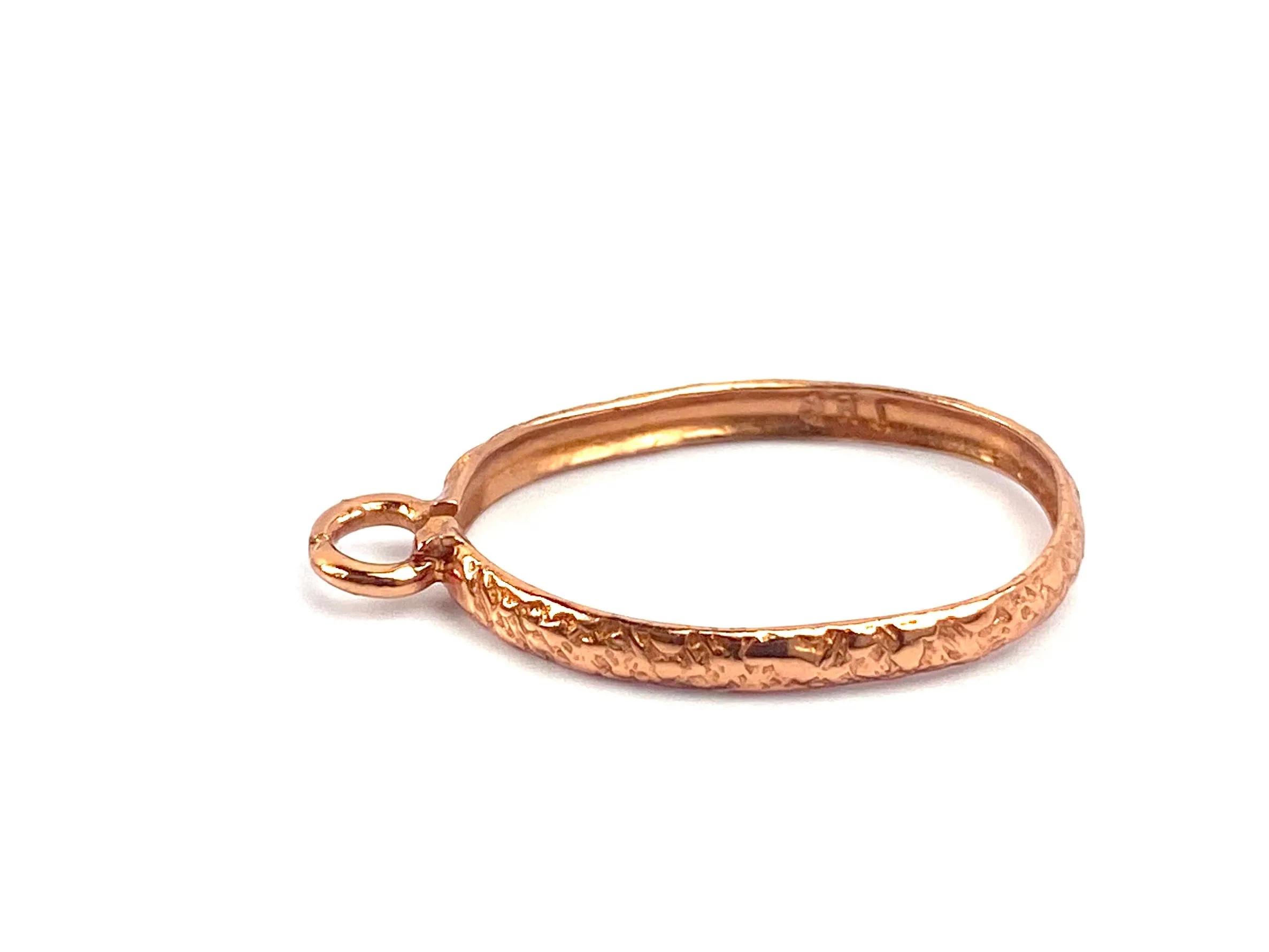 Copper Crimp Bezel Cap , Sku#CP9127