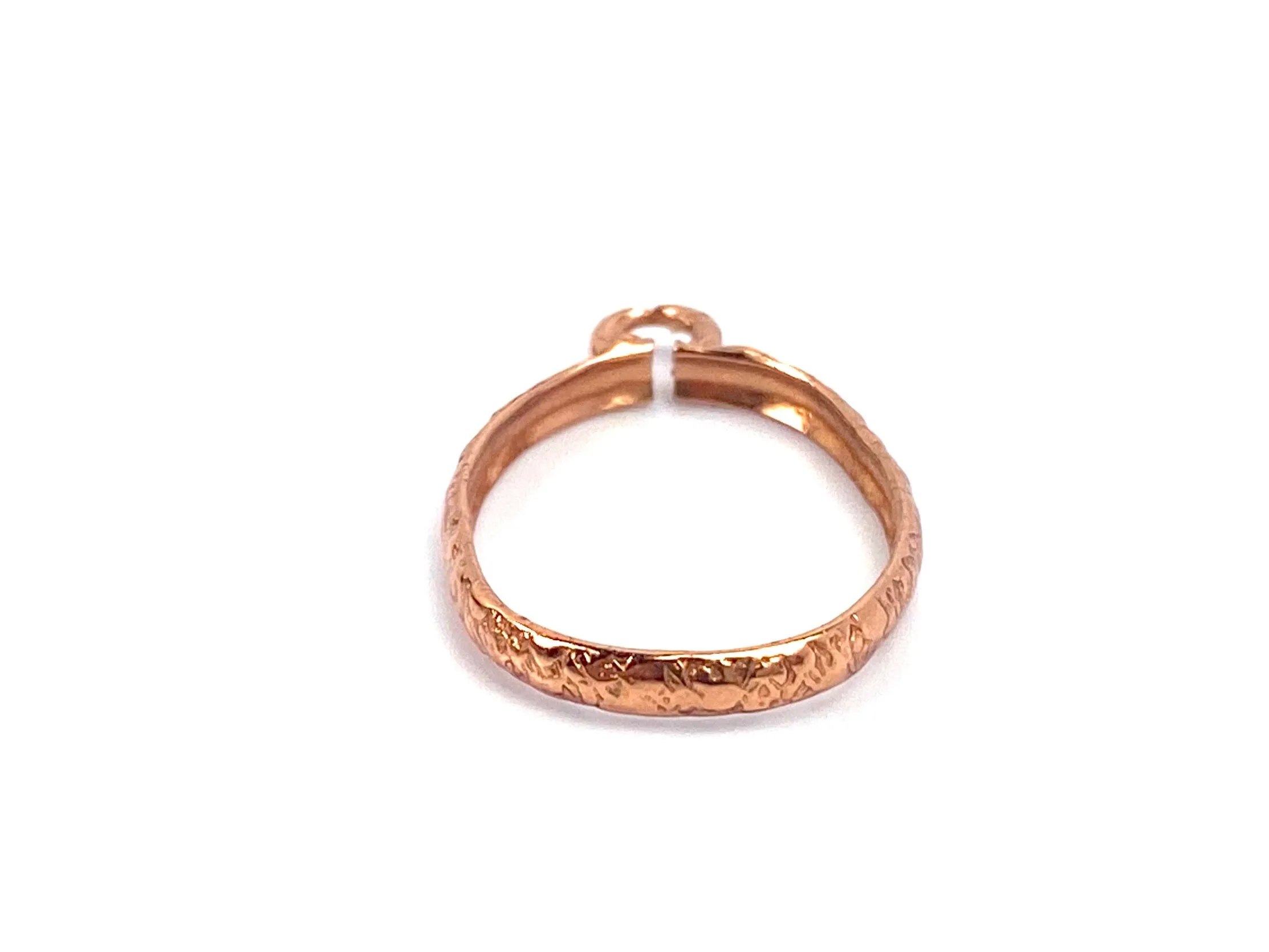 Copper Crimp Bezel Cap , Sku#CP9127