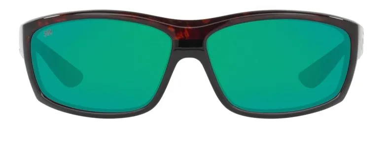 Costa Del Mar Mens Saltbreak Tortoise Frame - Green Mirror 580 Glass Lens - Polarized Sunglasses