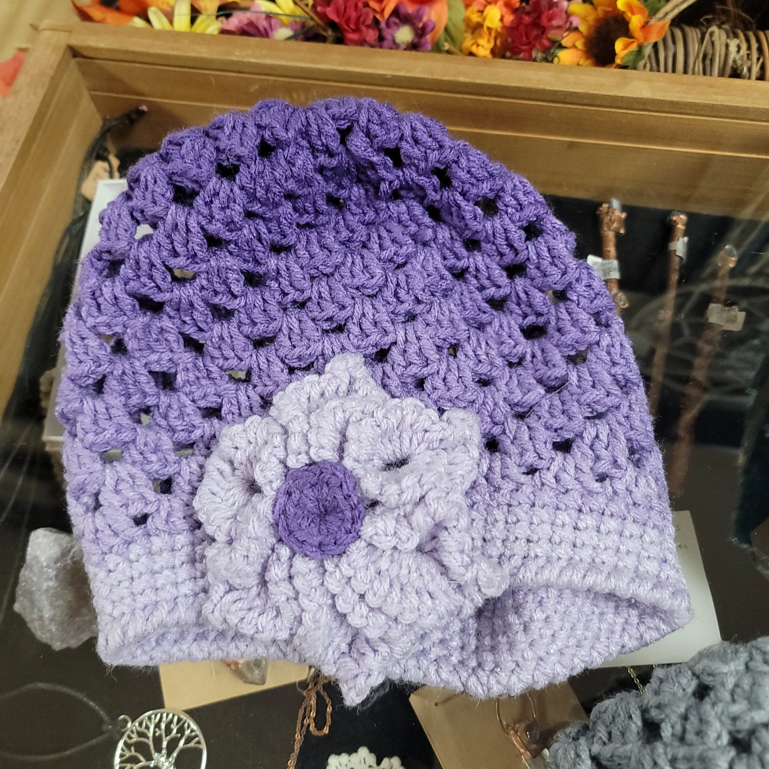 Crocheted Granny Square Hat