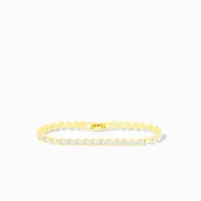 crystal bezel set tennis bracelet