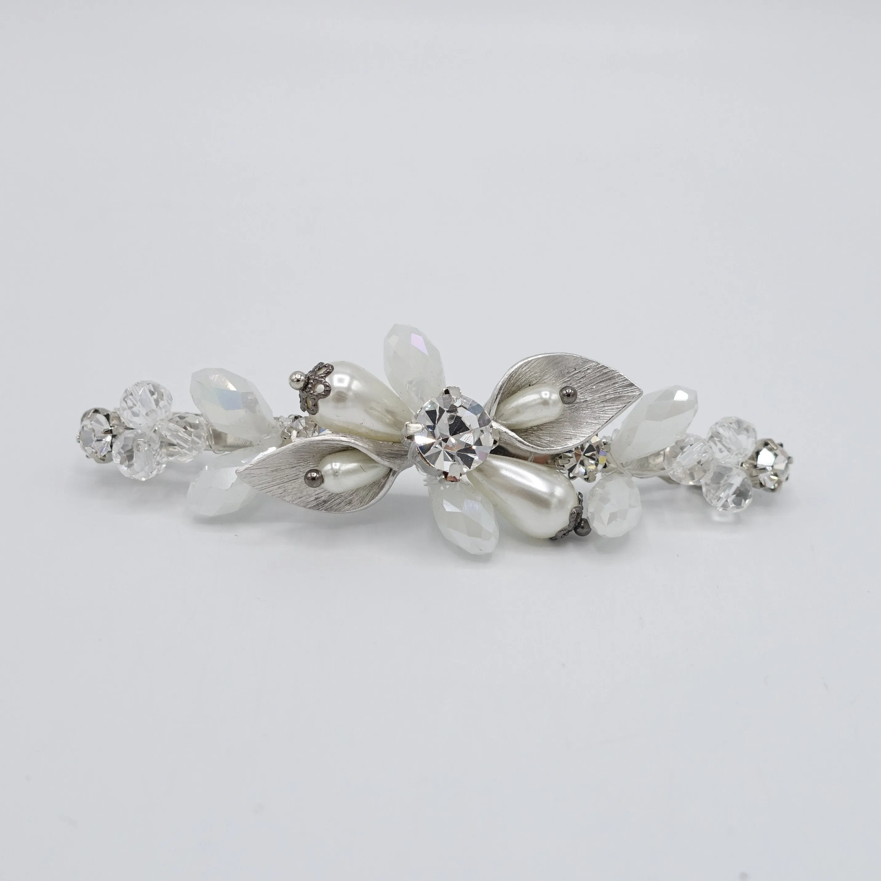 crystal branch jeweled hair barrette