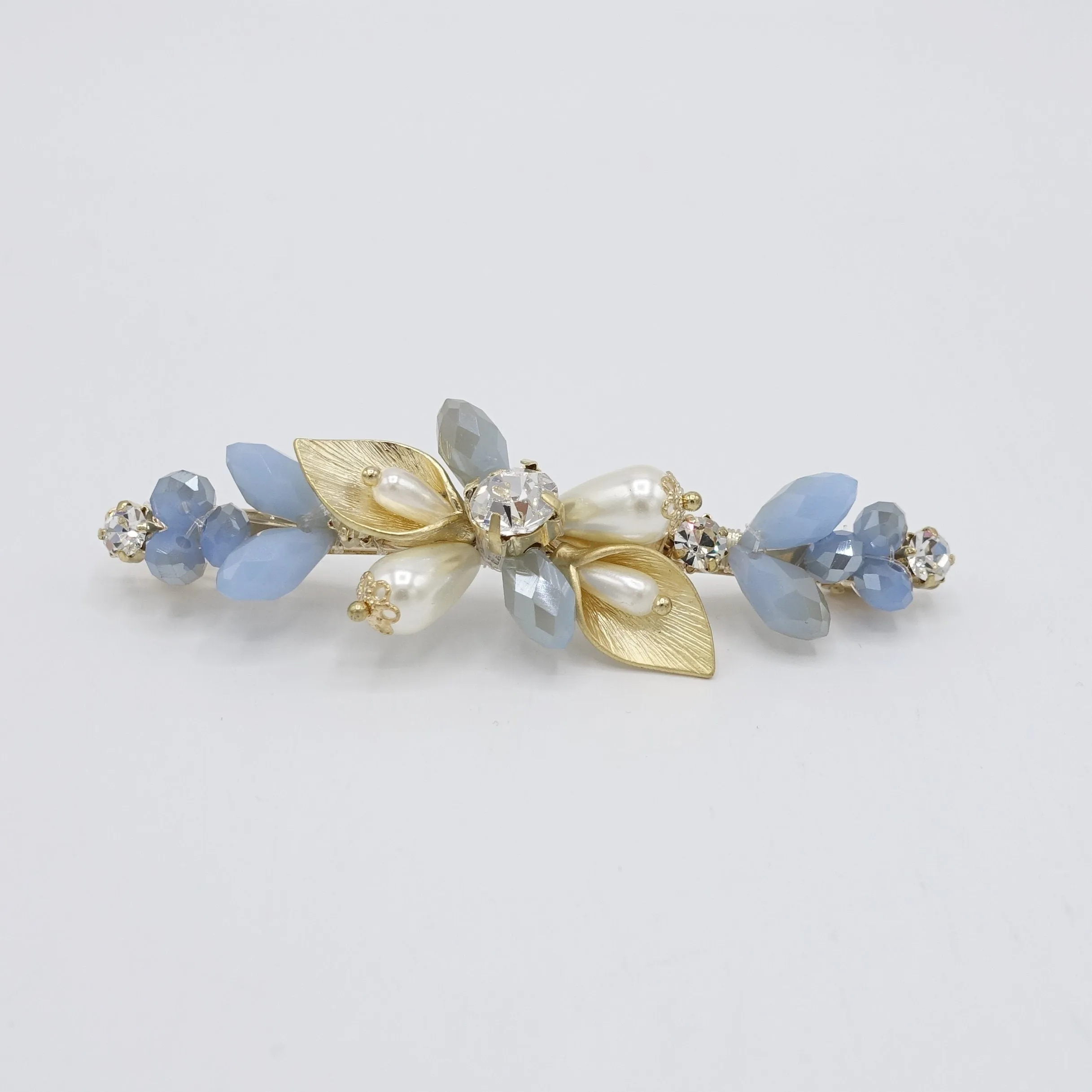 crystal branch jeweled hair barrette