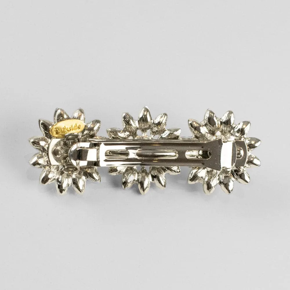 Crystal Daisy Barrette Clip