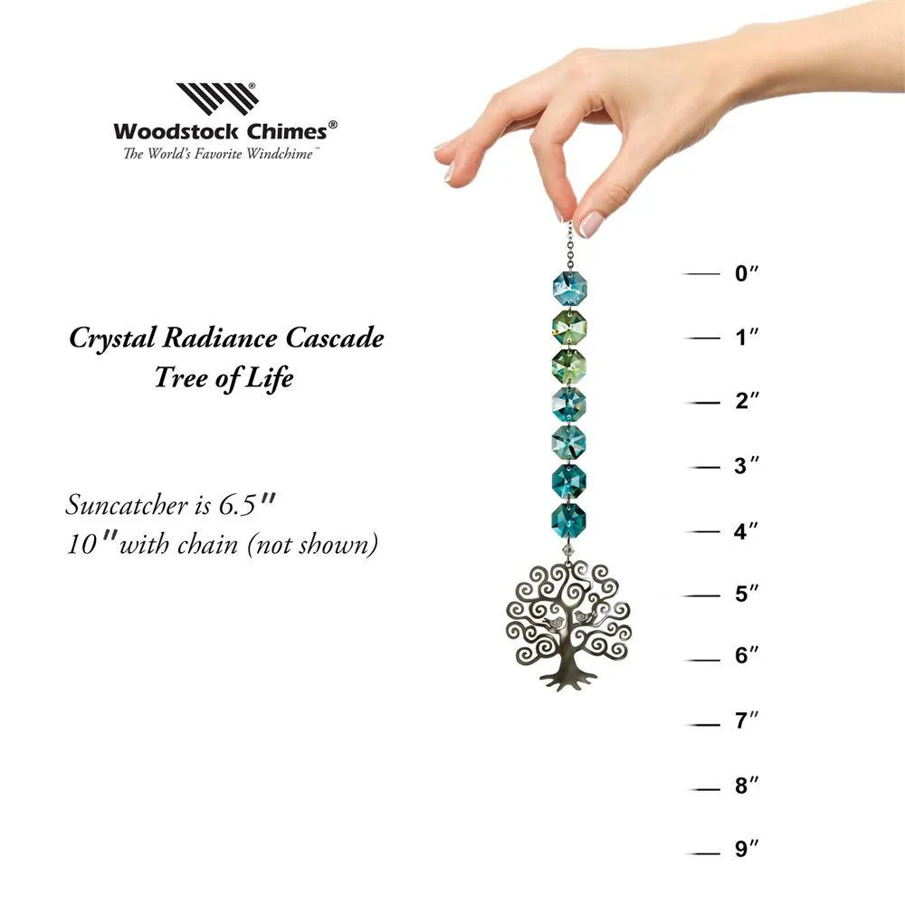 Crystal Radiance Tree of Life-Swarovski Crystal Suncatcher