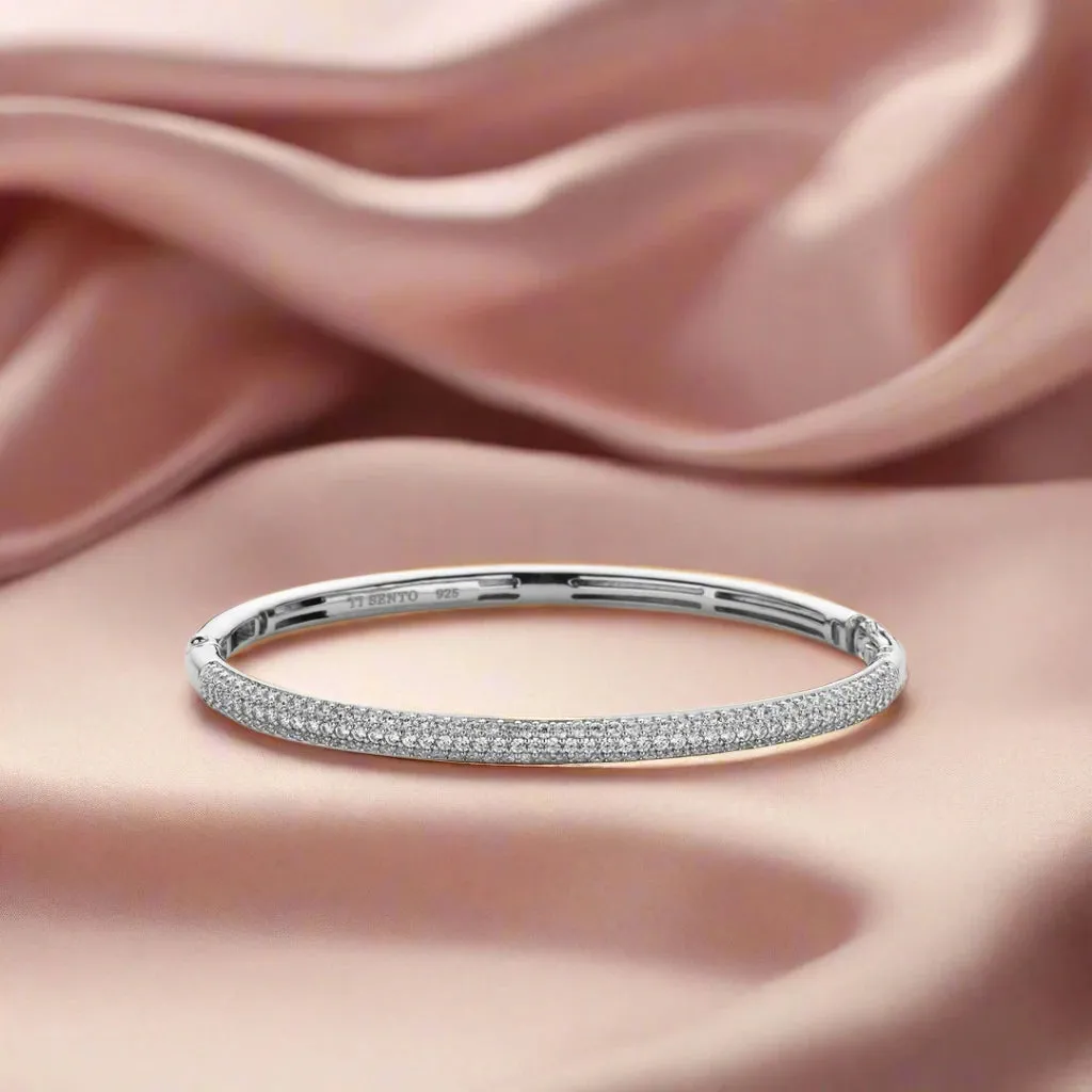 Cubic Zirconia Pave Bangle