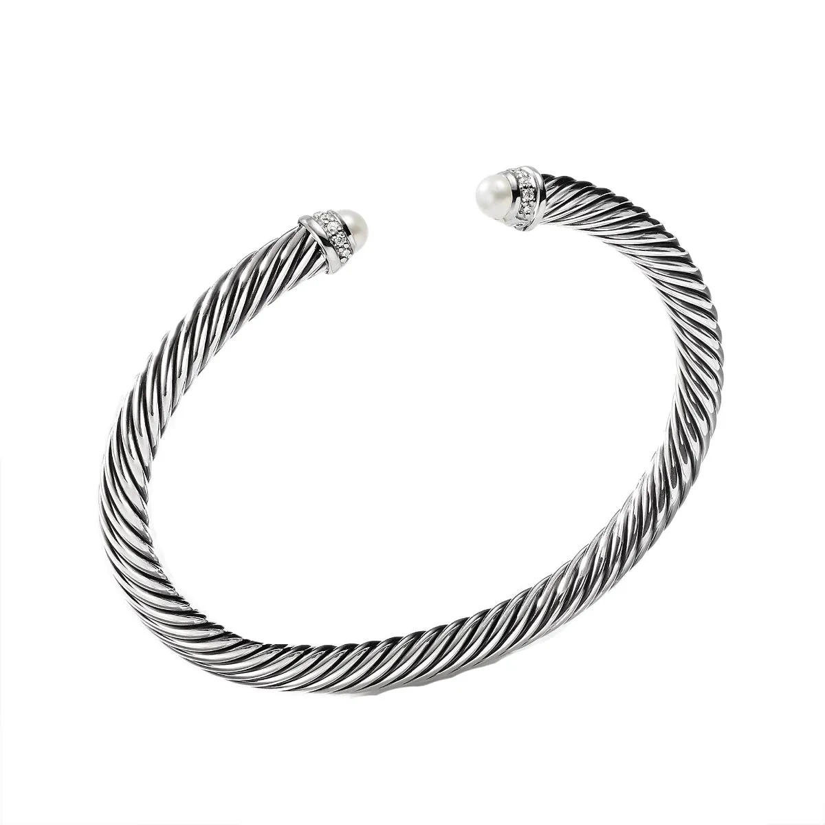 David Yurman 5MM Cable Bracelet with Diamonds & Faceted Gems