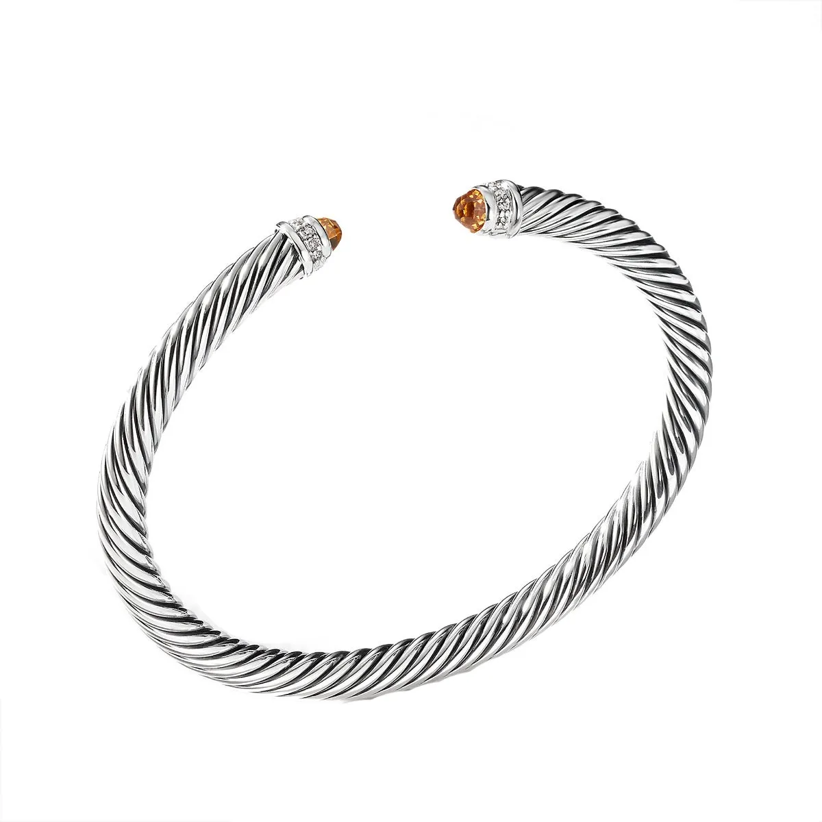 David Yurman 5MM Cable Bracelet with Diamonds & Faceted Gems