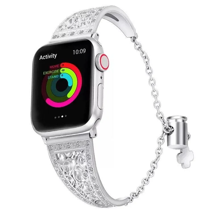 Diamond Bangle Chain Bracelet For Apple Watch Multiple Colors Available