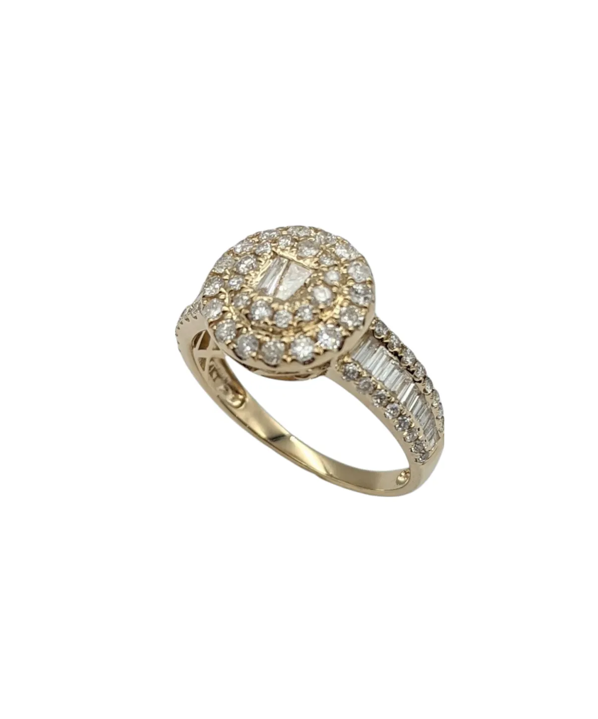 Diamond Fashion Ring with Double Halo