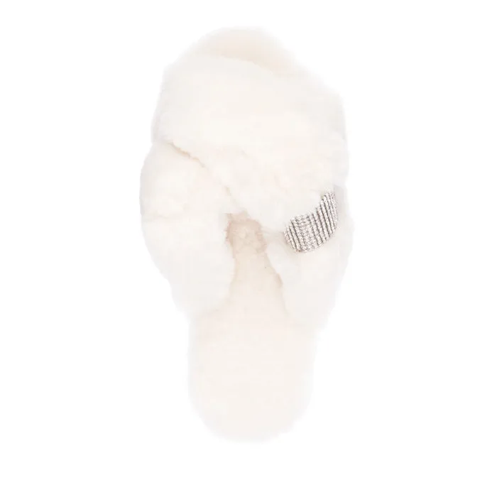 EMU Women's Mayberry CRYSTAL Natural Luxurious Sheepskin Scuff Slipper NOT RETURNABLE