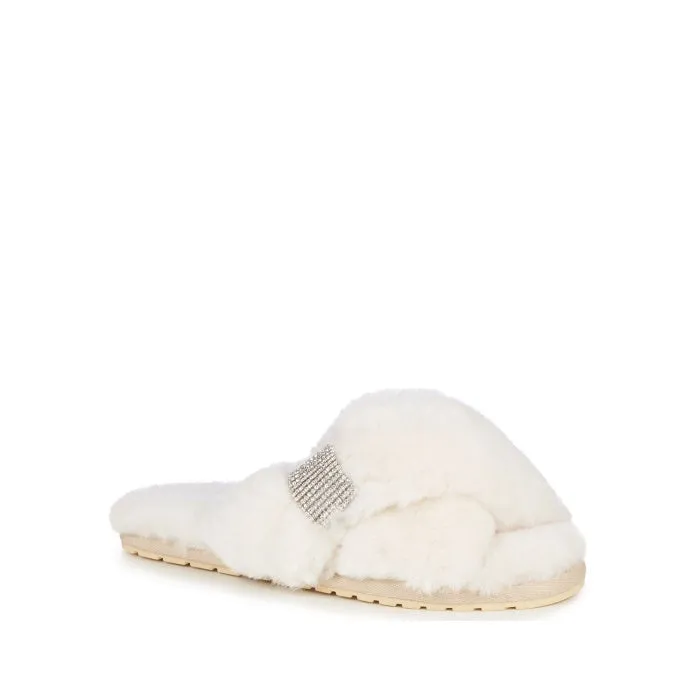 EMU Women's Mayberry CRYSTAL Natural Luxurious Sheepskin Scuff Slipper NOT RETURNABLE