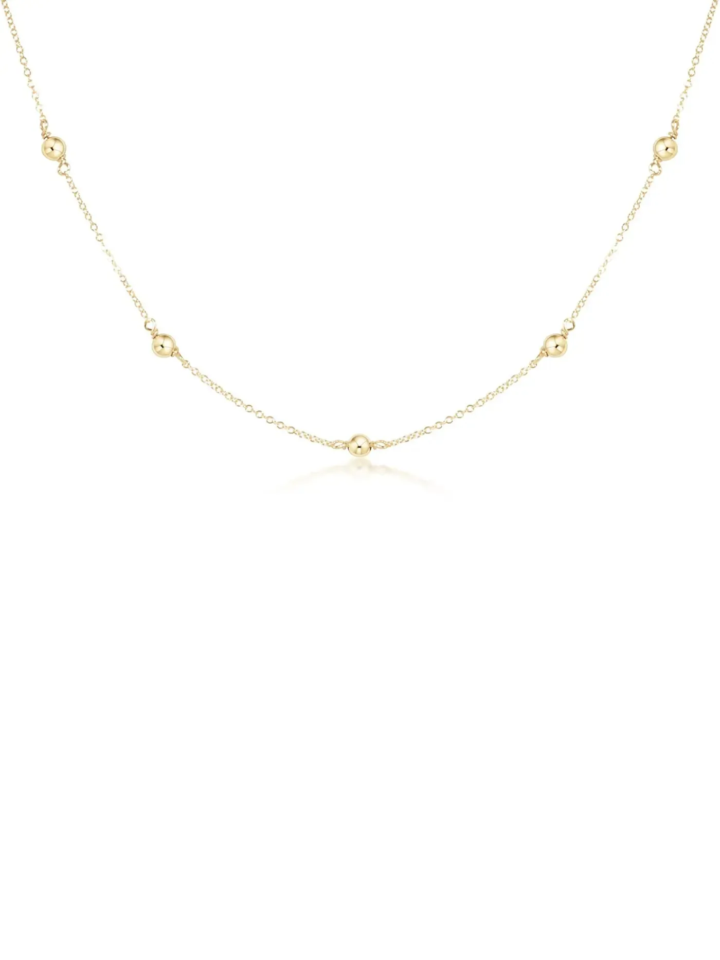 enewton Classic Simplicity Chain Gold Bead Choker: 4mm