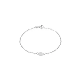 Engravable Disc Bracelet - Silver