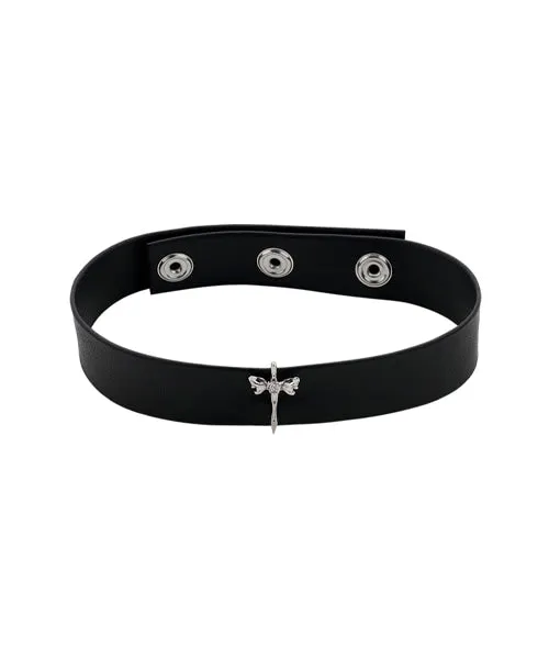 [EVERYBIRTHDAY] Seasonless Ribbon sword leather choker